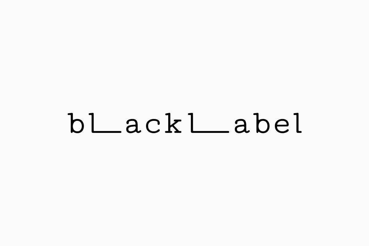 black label ロゴ